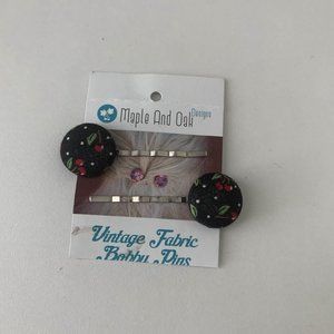 Maple and Oak Cherry Bobbi Pins